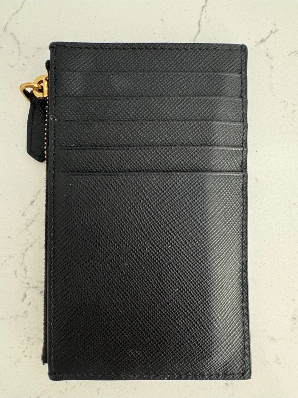 Prada Black Saffiano Leather Card Holder - Picture 5 of 13